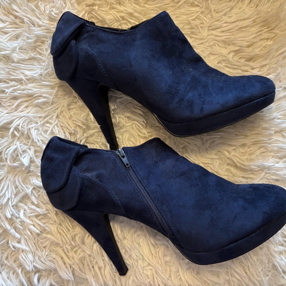 Impo Dark Blue Ankle Booties